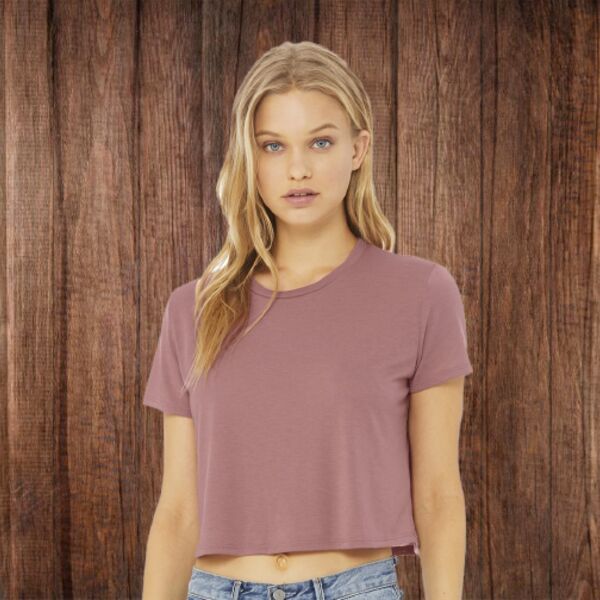 8882 Women’s Flowy Cropped Tee Thumbnail